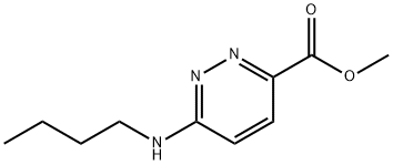 3-피리다진카르복실산,6-(부틸아미노)-,메틸에스테르 구조식 이미지
