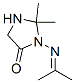 4-Imidazolidinone, 2,2-dimethyl-3-[(1-methylethylidene)amino]- Structure