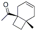 Ethanone, 1-(6-methylbicyclo[4.2.0]oct-3-en-1-yl)-, cis- (9CI) Structure