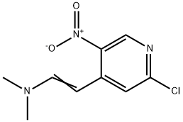 (E)-2-(2-클로로-5-니트로피리딘-4-일)-N,N-디메틸에테나민 구조식 이미지