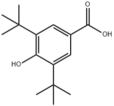 3,5-Di-tert-butyl-4-hydroxybenzoic acid 구조식 이미지