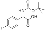4-FLUOROPHENYLGLYCINE-N-BOC PROTECTED Structure