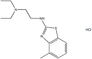 N1,N1-Diethyl-N2-(4-methylbenzo[d]thiazol-2-yl)ethane-1,2-diamine hydrochloride Structure