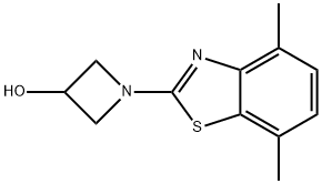 1-(4,7-Dimethylbenzo[d]thiazol-2-yl)azetidin-3-ol 구조식 이미지