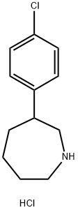 3-(4-Chlorophenyl)azepane hydrochloride 구조식 이미지