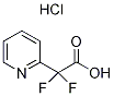 2-[Carboxy(difluoro)methyl]pyridine hydrochloride, 2,2-Difluoro-2-(pyridin-2-yl)ethanoic acid hydrochloride Structure