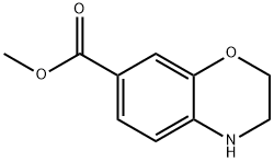 3,4-Dihydro-2H-benzo[1,4]oxazine-7-carboxylic acid methyl ester 구조식 이미지