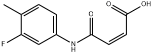 (2Z)-4-[(3-Fluoro-4-methylphenyl)amino]-4-oxobut-2-enoic acid Structure