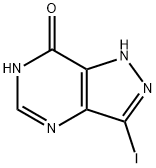 3-IODO-1,4-DIHYDRO-PYRAZOLO[4,3-D]피리미딘-7-ONE 구조식 이미지