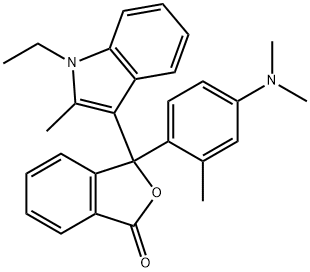 1(3H)-Isobenzofuranone,3-[4-(diMethylaMino)-2-Methylphenyl]-3-(1-ethyl-2-Methyl-1H-indol-3-yl)- 구조식 이미지