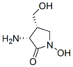 2-Pyrrolidinone,3-amino-1-hydroxy-4-(hydroxymethyl)-,cis-(9CI) 구조식 이미지