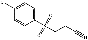 Propanenitrile,3-[(4-chlorophenyl)sulfonyl]-
 Structure