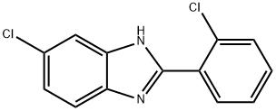 5-CHLORO-2-(2-CHLORO-PHENYL)-1H-BENZOIMIDAZOLE Structure