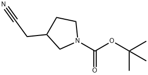 3-CYANOMETHYL-PYRROLIDINE-1-CARBOXYLIC ACID TERT-BUTYL ESTER Structure