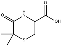 (3S)-6,6-DIMETHYL-5-OXOTHIOMORPHOLINE-3-CARBOXYLIC ACID Structure