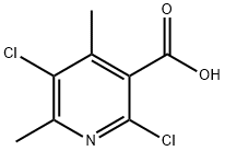 2,5-Dichloro-4,6-dimethylnicotinic acid 구조식 이미지