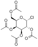 2,3,4,6-테트라-오-아세틸-알파-D-갈락토피라노실클로라이드 구조식 이미지