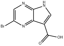 2-bromo-5H-pyrrolo[2,3-b]pyrazine-7-carboxylic acid Structure