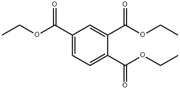 1,2,4-벤젠트리스(카르복실산에틸)에스테르 구조식 이미지