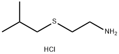 2-[(2-Methylpropyl)sulfanyl]ethan-1-amine hydrochloride 구조식 이미지