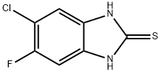 6-CHLORO-5-FLUOROBENZIMIDAZOLE-2-THIOL Structure