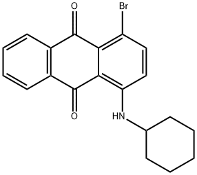 1-CYCLOHEXYLAMINO-4-BROMOANTHRQAQUINONE Structure