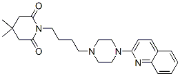 4,4-dimethyl-1-[4-(4-quinolin-2-ylpiperazin-1-yl)butyl]piperidine-2,6- dione Structure