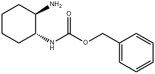 1-(N-BENZYLOXYCARBONYL)-TRANS-CYCLOHEXANE-1,2-다이아민 구조식 이미지