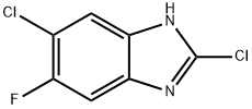 2,5-DICHLORO-6-FLUOROBENZIMIDAZOLE Structure