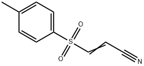 3-(4-methylphenyl)sulfonylprop-2-enenitrile 구조식 이미지
