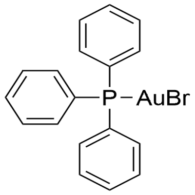 BROMO(TRIPHENYLPHOSPHINE)GOLD (I) 구조식 이미지