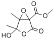 4,5-DIMETHYL-5-HYDROXY-3-(METHOXYCARBONYL)-3,4-EPOXY-GAMMA-BUTYROLACTONE Structure