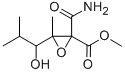 1-CARBAMOYL-2,4-DIMETHYL-1,2-EPOXY-3-HYDROXY-1-(METHOXYCARBONYL)PENTANE Structure