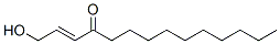 (E)-1-hydroxytetradec-2-en-4-one Structure