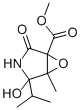 3,4-EPOXY-5-HYDROXY-5-ISOPROPYL-3-(METHOXYCARBONYL)-4-METHYL-GAMMA-BUTYROLACTAM Structure