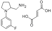 (-)-1-(3-Fluorophenyl)-2-pyrrolidinemethanamine fumarate Structure