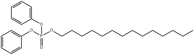 Phosphoric acid, diphenyl tetradecyl ester 구조식 이미지