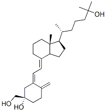 1알파-(하이드록시메틸)-25-하이드록시비타민D3 구조식 이미지