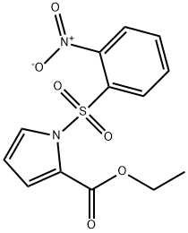1H-피롤-2-카르복실산,1-[(2-니트로페닐)술포닐]-,에틸에스테르 구조식 이미지