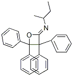 1-Methyl-N-(3,3,4,4-tetraphenyloxetan-2-ylidene)-1-propanamine Structure