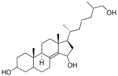 cholest-8(14)-ene-3,15,26-triol Structure