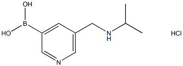 5-((isopropylamino)methyl)pyridin-3-ylboronic acid hydrochloride 구조식 이미지