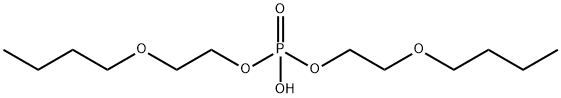 bis(2-butoxyethyl) hydrogen phosphate  Structure