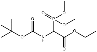 아세트산,[[(1,1-디메틸에톡시)카르보닐]a미노](디메톡시포스피닐)-,에틸에스테르 구조식 이미지