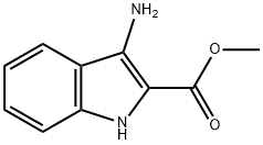 1H-인돌-2-카르복실산,3-아미노-,메틸에스테르(9Cl) 구조식 이미지