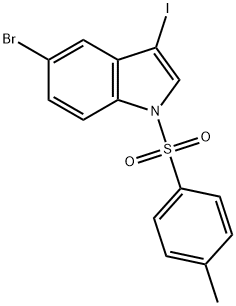 5-broMo-3-iodo-1-tosyl-1H-indole Structure