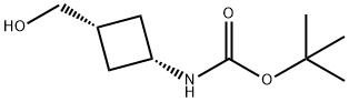 TERT-부틸CIS-3-히드록시메틸시클로부틸카르바메이트 구조식 이미지