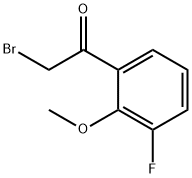 2-Bromo-3'-fluoro-2'-methoxyacetophenone, 2-Bromo-1-(3-fluoro-2-methoxyphenyl)ethan-1-one, 2-(Bromoacetyl)-6-fluoroanisole Structure