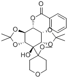 1-O-BENZOYL-2,3:5,6-DI-O-ISOPROPYLIDENE-4-(4-METHOXY-TETRAHYDROYRAN-4-YL)-MYO-INOSITOL Structure