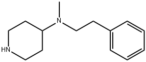 METHYL-PHENETHYL-PIPERIDIN-4-YL-AMINE Structure